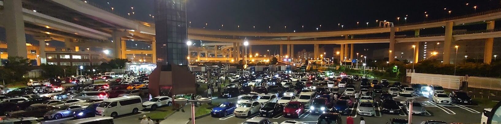Daikoku Parking Area on the Shuto Expressway in Yokohama